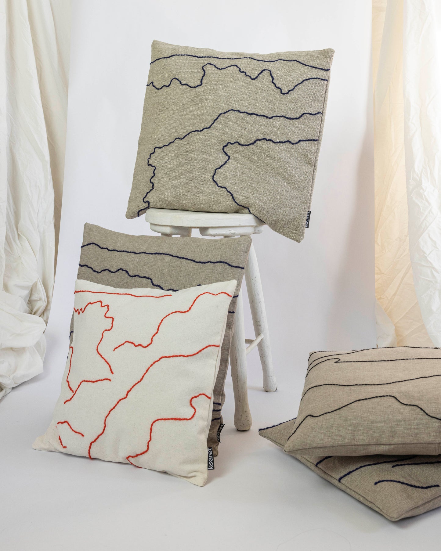 View – Hand-embroidered Pillowcase (more colors)