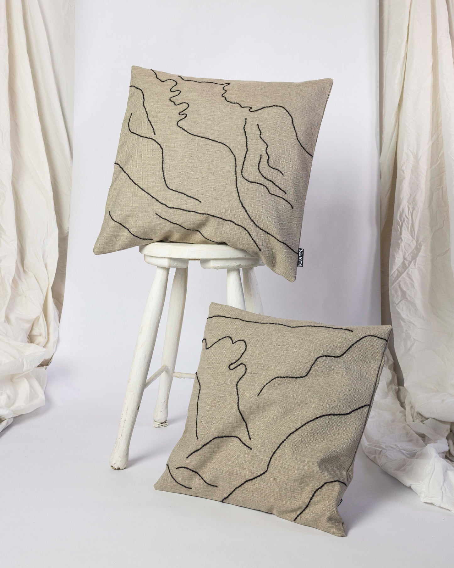 View – Hand-embroidered Pillowcase (more colors)
