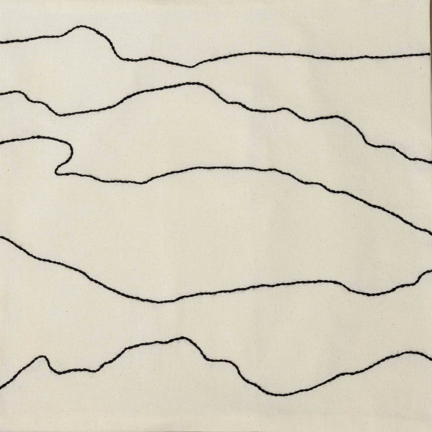 Waves – Hand-embroidered Pillowcase (more colors)