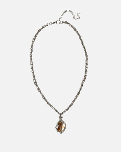 Mother-of-pearl Crocheted Necklace