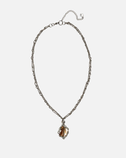 Mother-of-pearl Crocheted Necklace