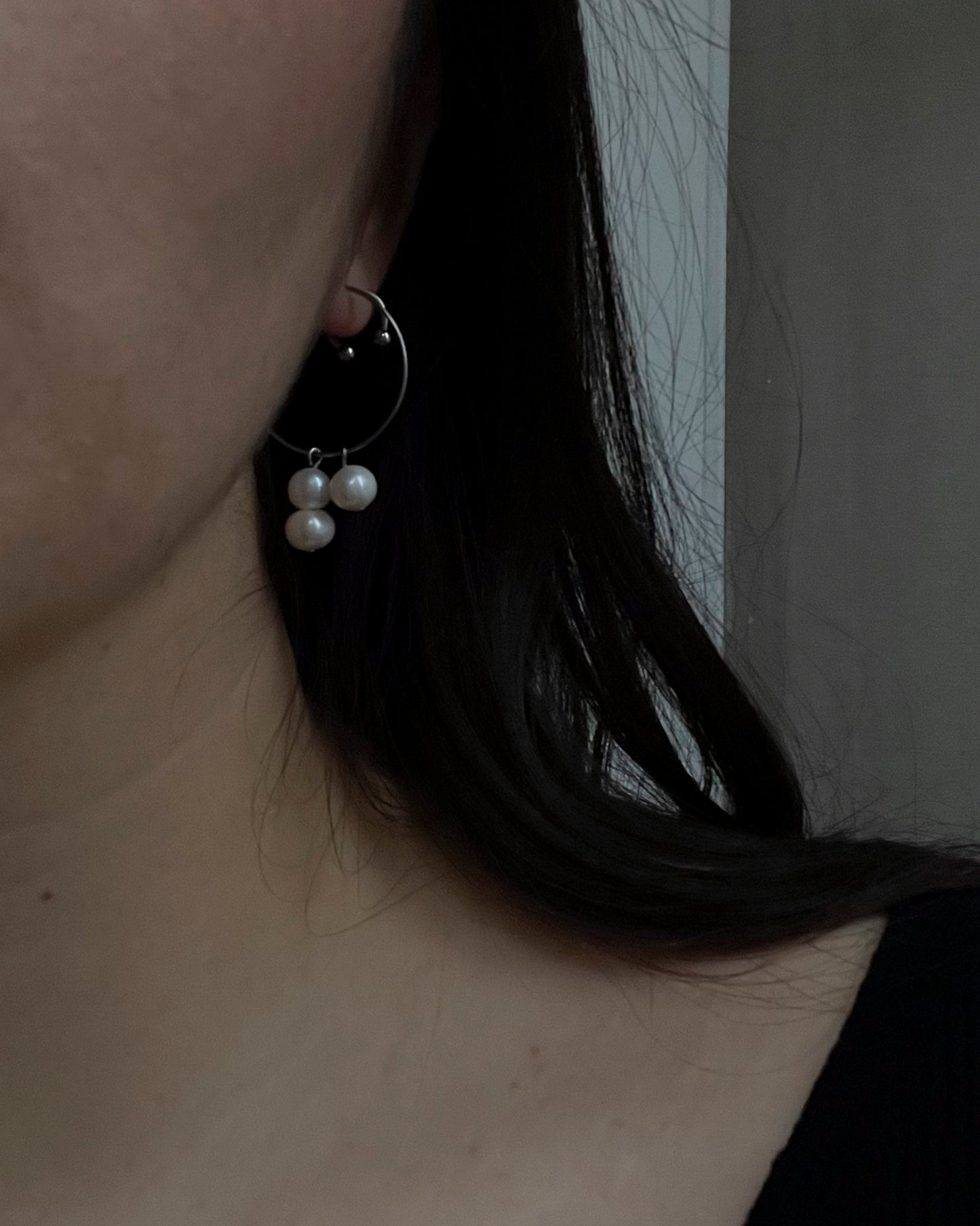 Pearl Trio Hoops